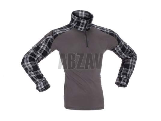 Flannel Combat Shirt Black M Invader Gear