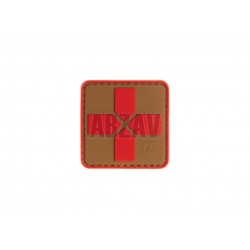 Red Cross Rubber Patch 40mm Coyote Red JTG
