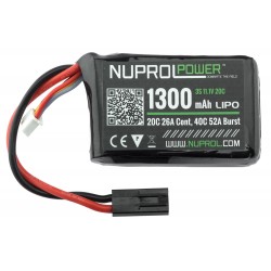 Battery Micro LiPo Power 11,1 v 1300 mah 20c Peq Nuprol