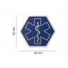 Paramedic Hexagon Rubber Patch Blue JTG