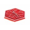 Paramedic Hexagon Rubber Patch Red JTG