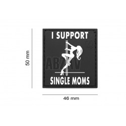I Support Single Mums Rubber Patch SWAT JTG