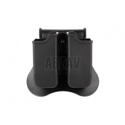Double Mag Pouch for WE / KJW / TM 17/19 Black Amomax
