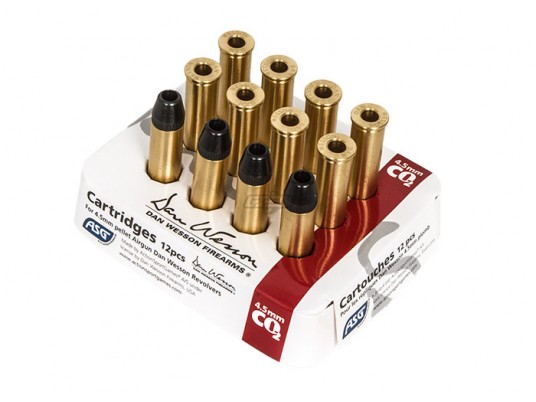 Cartridges 12 pcs 4.5mm Pellet For Dan Wesson ASG