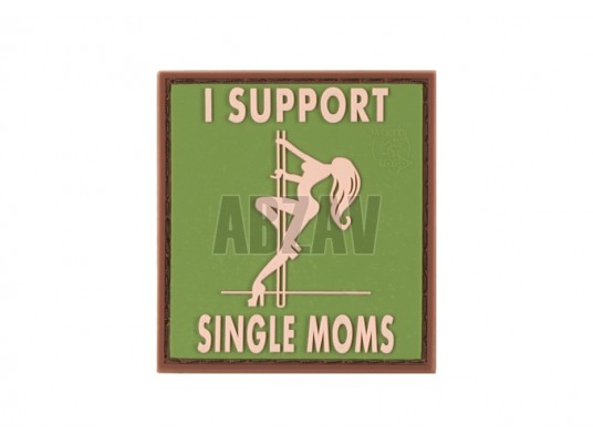 I Support Single Mums Rubber Patch Multicam JTG