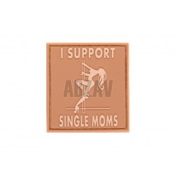 I Support Single Mums Rubber Patch Desert JTG