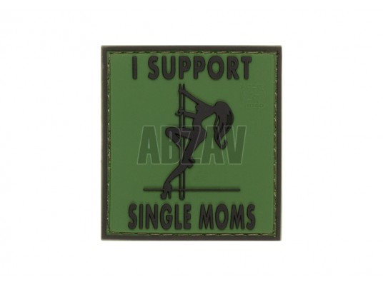 I Support Single Mums Rubber Patch Forest JTG