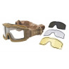 Goggles AERO Series Thermal Tan With 3 Lenses Lancer Tactical