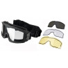 Goggles AERO Series Thermal Black With 3 Lenses Lancer Tactical