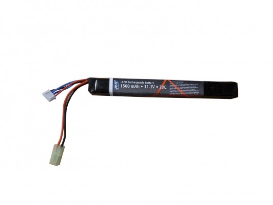 Battery, 11,1V 1500 mAh, LI-PO, single stick type