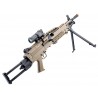 FN MINIMI M249 PARA Tan AEG Electronic Trigger Nylon Fiber 6mm