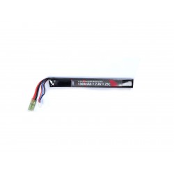 Battery, 7,4V 1300 mAh 15C LI-PO, single stick
