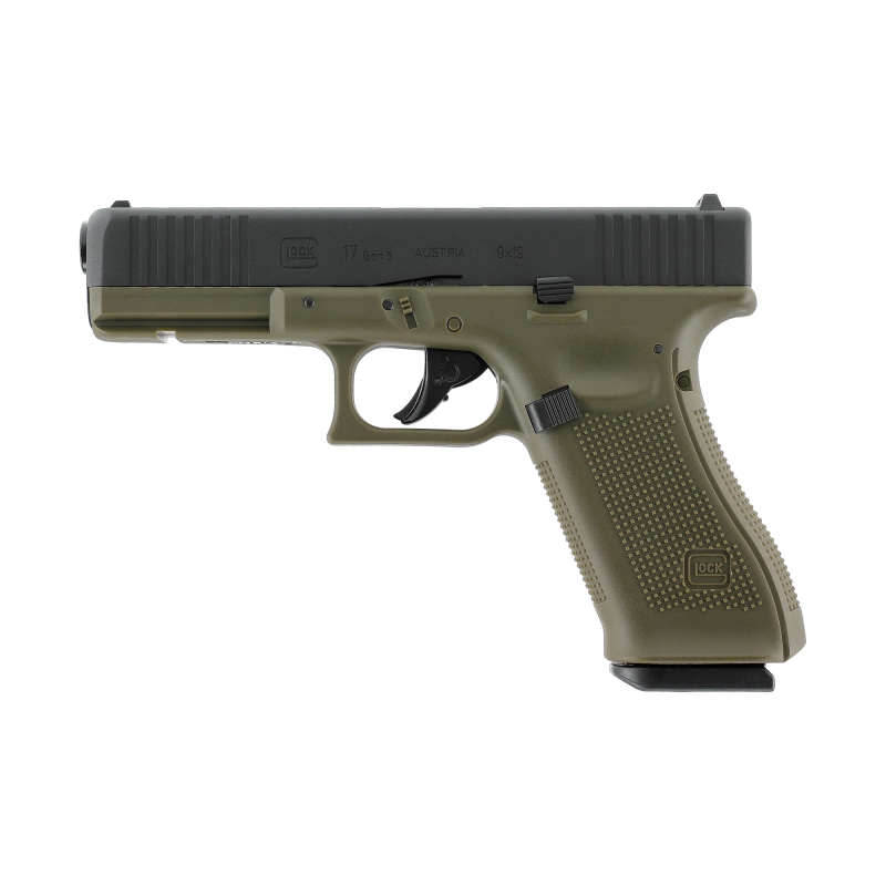 GLOCK 17 Gen5 4.5 mm (.177) BB, CO 3.0 J, Battlefield Green/BK Umarex