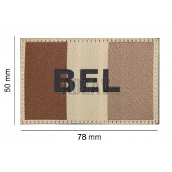 Belgium Flag Patch Desert Clawgear