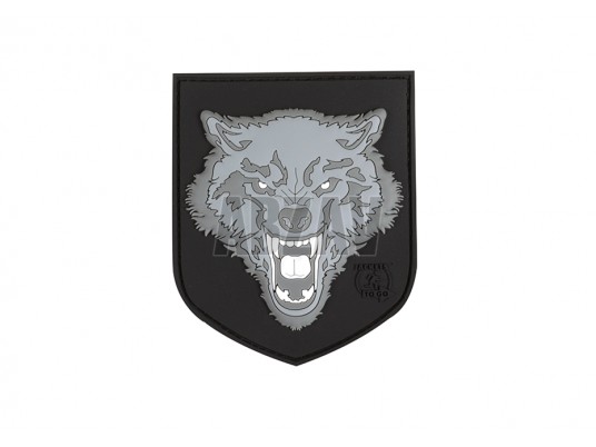 Wolf Shield Rubber Patch Grey JTG