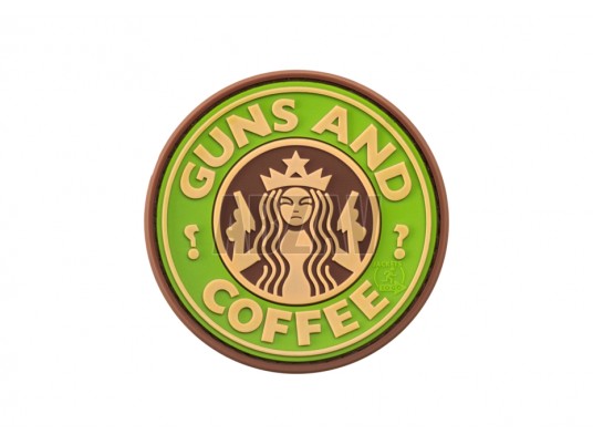 Guns and Coffee Rubber Patch Multicam JTG