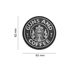 Guns and Coffee Rubber Patch SWAT JTG