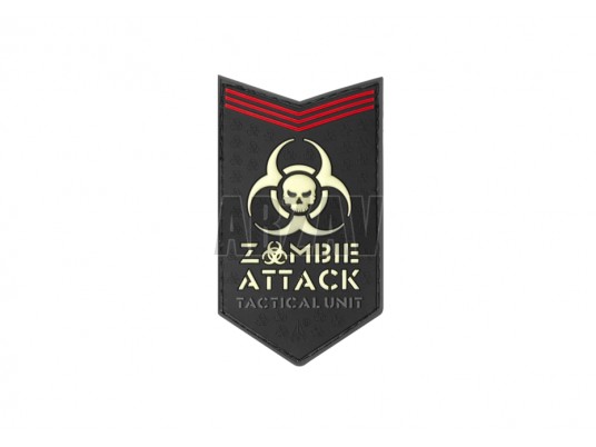 Zombie Attack Rubber Patch Glow in the Dark JTG