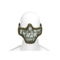 Steel Half Face Mask Death Head OD Invader Gear