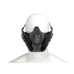 Warrior Steel Half Face Mask Black Pirate Arms