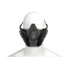 Warrior Steel Half Face Mask Black Pirate Arms