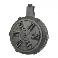 Manual Drum Magazine 1500 Rds For MP5 Black G&G