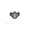 Steel Half Face Mask  Black Invader Gear