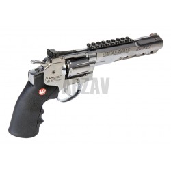 6 Inch SuperHawk Chrom Full Metal Co2   Ruger