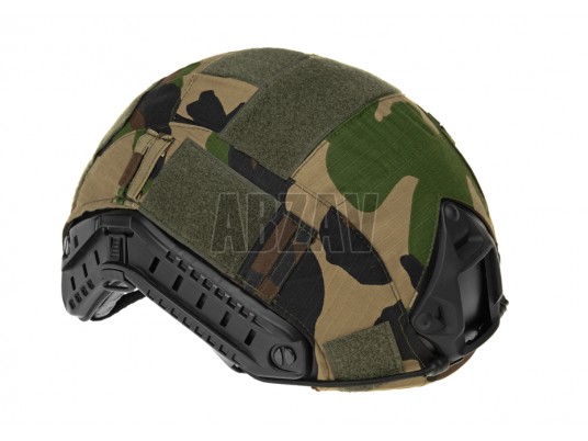 FAST Helmet Cover Woodland Invader Gear